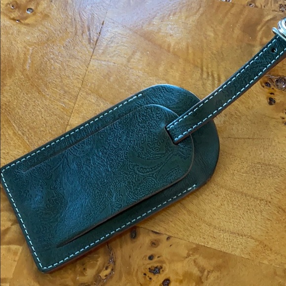 COLE HAAN genuine leather luggage tag - Picture 4 of 7